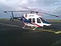 Vrtulník Bell 429 registrační značky C-FTNB byl na stanici letecké záchranné služby v Hradci Králové předváděn v září 2012