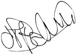 Jean-Paul Belmondo – podpis