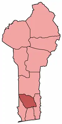 Diecéze Abomey na mapě