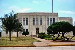 Budova okresního soudu ve městě Benjamin