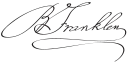 Benjamin Franklin – podpis