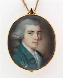 Benjamin Harrison V., portrét z miniatury