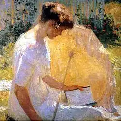 The Reader, portrait of countess Cecilia Maria de Candia, asi 1910