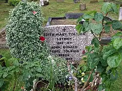 Náhrobní kámen manželů Tolkienových