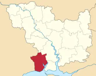 Poloha rajónu v Mykolajivské oblasti