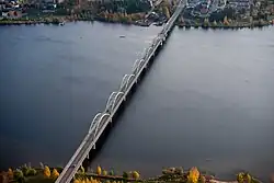 Most přes řeku u Bergnäset