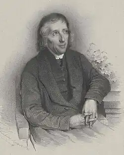 Bernard Bolzano, litografie Tadeáše Mayera z roku 1846