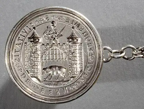 Stříbrný typář města Berouna z 16. století