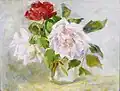 Růže (olej na plátně)