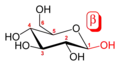 β-D-glukopyranosa