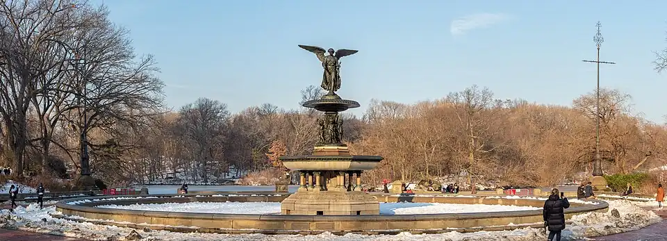Fotografie Bethesdské fontány v New Yorku.
