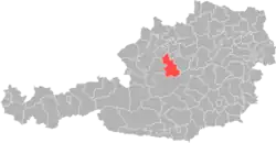 okres Kirchdorf na mapě Rakouska