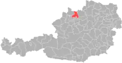 okres Urfahr-okolí na mapě Rakouska