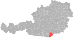 okres Völkermarkt na mapě Rakouska