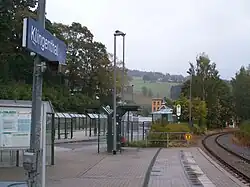 Pohled na autobusové nádraží z železničního nástupiště (2016)