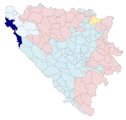 Bihać na mapě