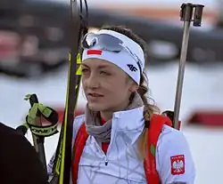 Monika Hojniszová během sprintu na ME 2017 v Polsku