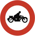 Obr. 14: Zákaz jízdy motocyklů