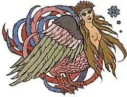 Alkonost podle Ivana Bilibina