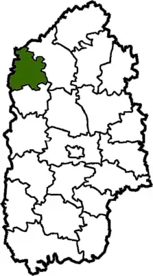 Poloha rajónu v Chmelnycké oblasti