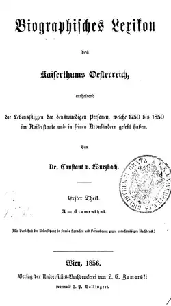 Titulní strana prvního svazku encyklopedie