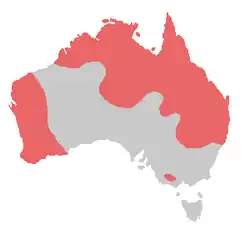 Mapka s rozšířením (červeně)