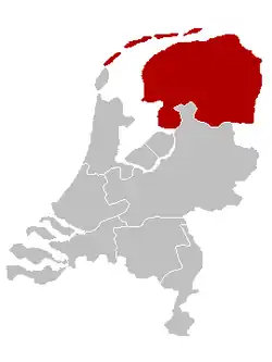 Diecéze Groningen-Leeuwarden na mapě