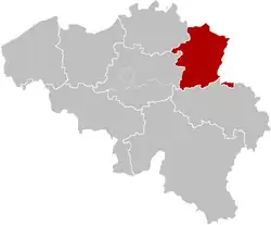 Diecéze Hasselt na mapě