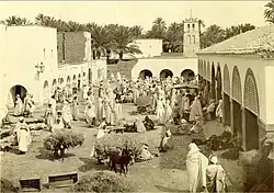 Marché de Biskra, asi 1895