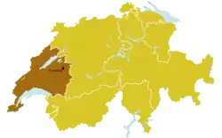 Diecéze lausannsko-ženevsko-fribourská na mapě