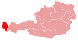 Diecéze feldkirchská na mapě