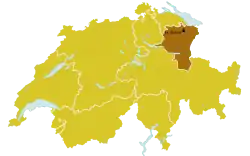 Diecéze St. Gallen na mapě