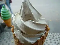 Detail točené zmrzliny