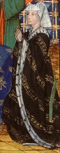 Blanka Kastilská jako modlící se vdova