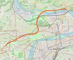 Tunelový komplex Blanka na mapě