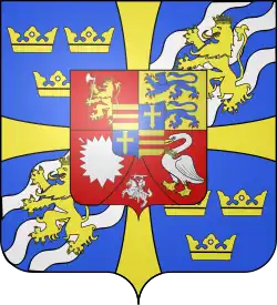 tehdejší znak království Švédského