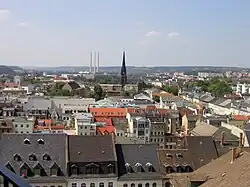 Pohled na Geru z radniční věže