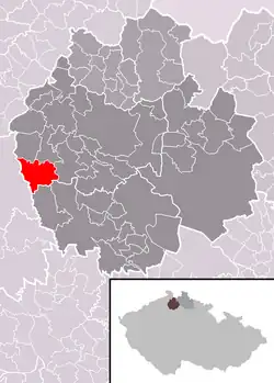 Blíževedly na mapě