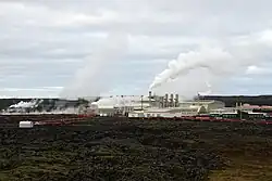 Geotermální elektrárna Svartsengi.