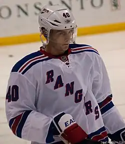 Erik Christensen v dresu New York Rangers (2011)