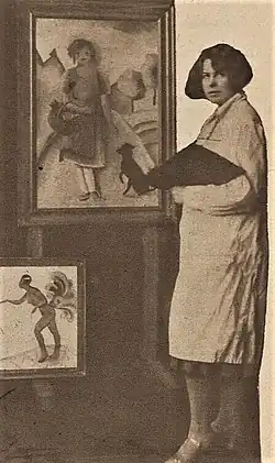 Božena Solarová v ateléru (1927)