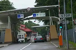 Pohled z Litevské strany hranic