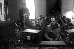 Bob Johnston (uprostřed) v roce 2009