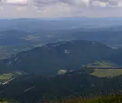 Pohled na horský masív Bobot