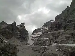 V průsmyku Bocca di Tuckett