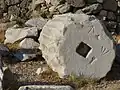 Bodrum, fragment sloupu s kamenickými značkami