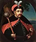 Bohdan Chmelnický na malbě z 19. století