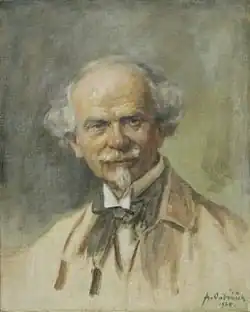 František Ondrúšek Portrét malíře Bohumíra Jaroňka