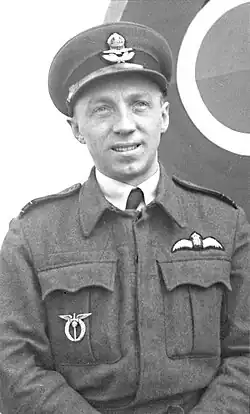 Bohuslav Tobiška v uniformě RAF