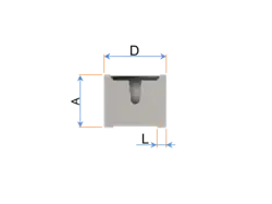 Okótovaný bokorys pouzdra SMAF.